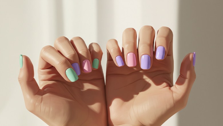 رنگ لاک پاستیلی برای تابستان