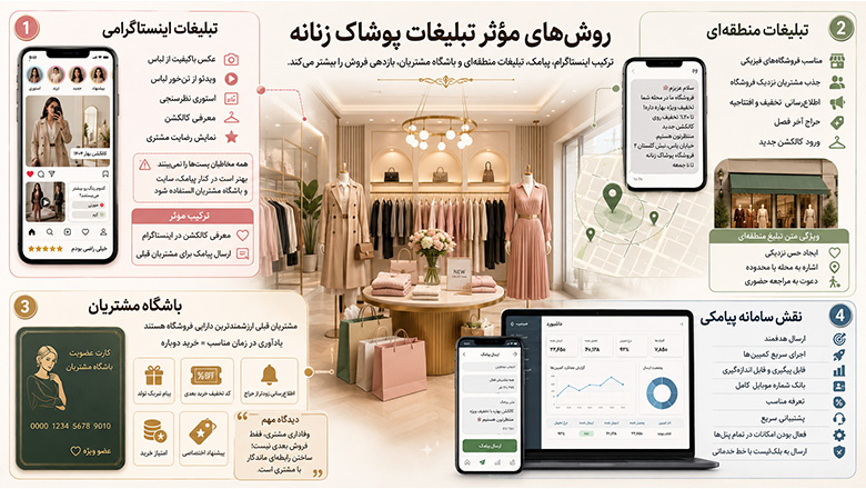 روش های موثر تبلیغات پوشاک زنانه