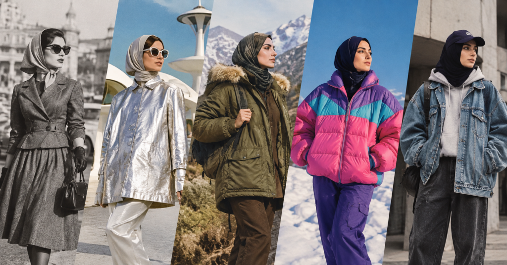 استایل کاپشن دهه 50 تا 90 میلادی