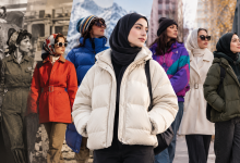 کاپشن زنانه در گذر زمان